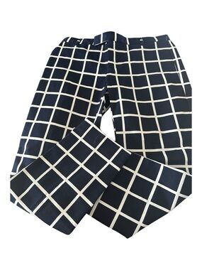 Gap size 2, slim cropped preppy window pane pants NWT